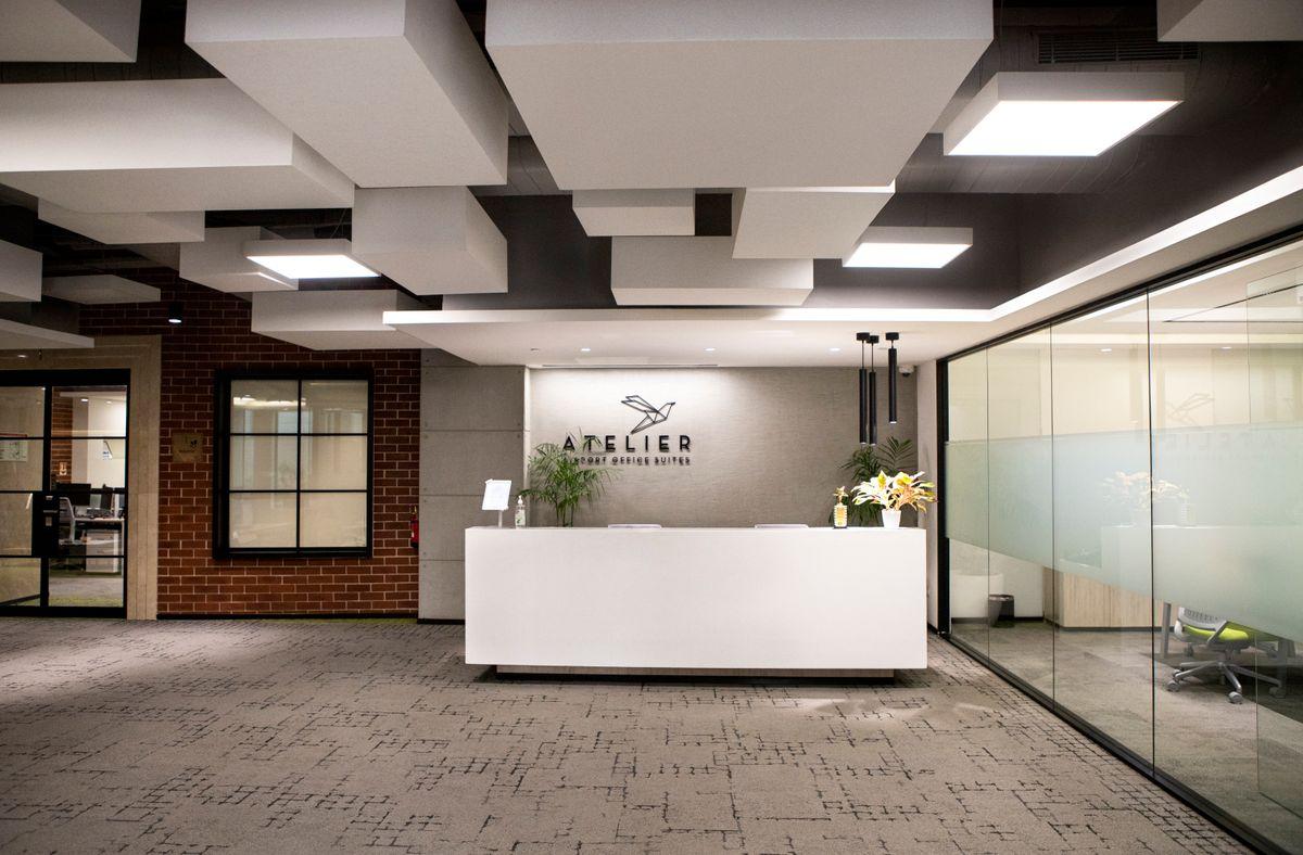 Reception area of a modern Indian office