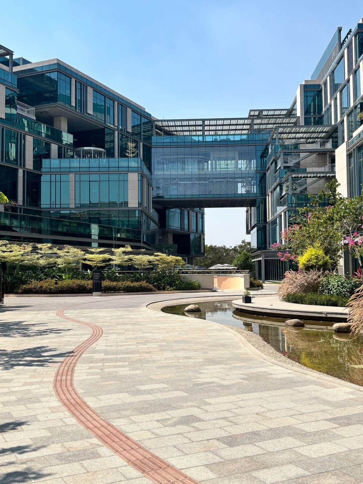 India tech park architecture representing the growing business market